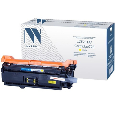 Картридж NVP NV-CE252A/NV-723 для HP/Canon, Color LaserJet CP3525/CP3525x, i-Sensys 7750cd/7750Cdn (7k) yellow