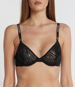 Сетевой бюстгальтер Calvin Klein Underwear - черный(000QF7376E)