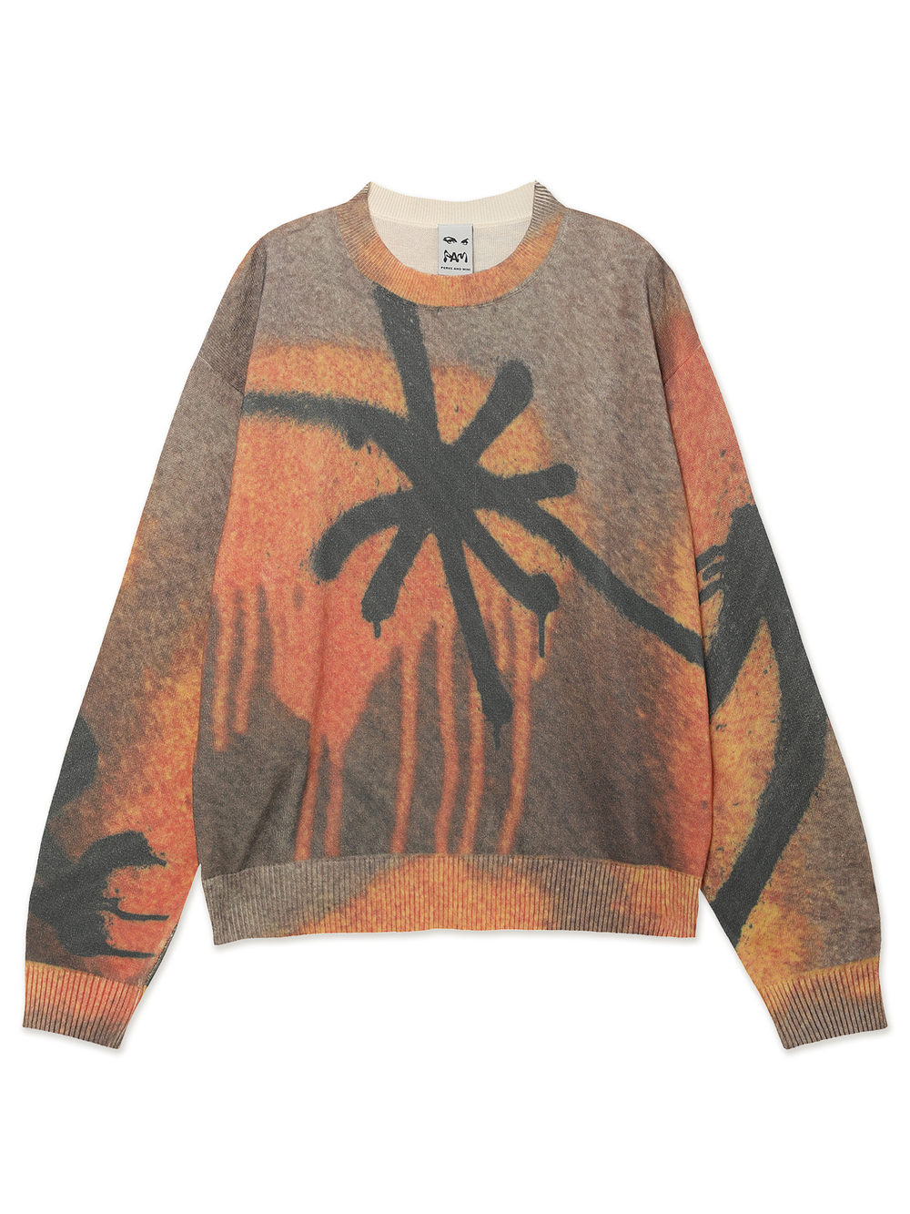 Свитер Вязаный (Round-neck) Getting Over Printed Knit Crewneck