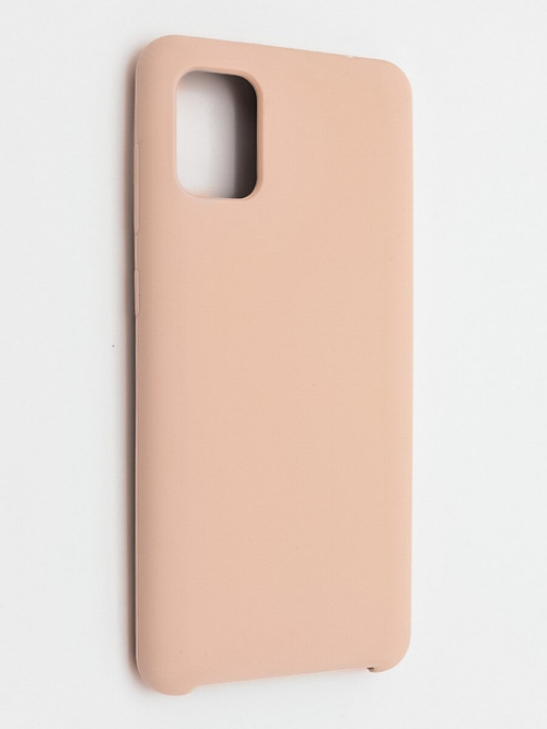 Накладка для Samsung Galaxy A31 Silicone cover без логотипа пудро