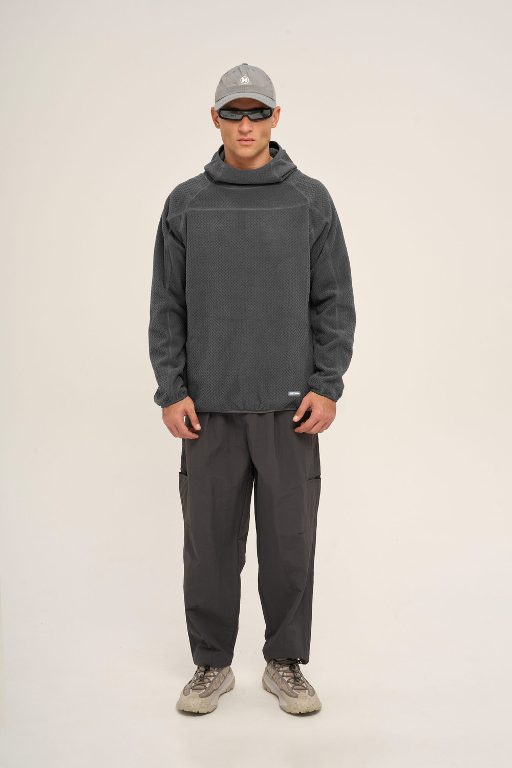 Худи KUL'TURA "ZIGZAG FLEECE" Серый
