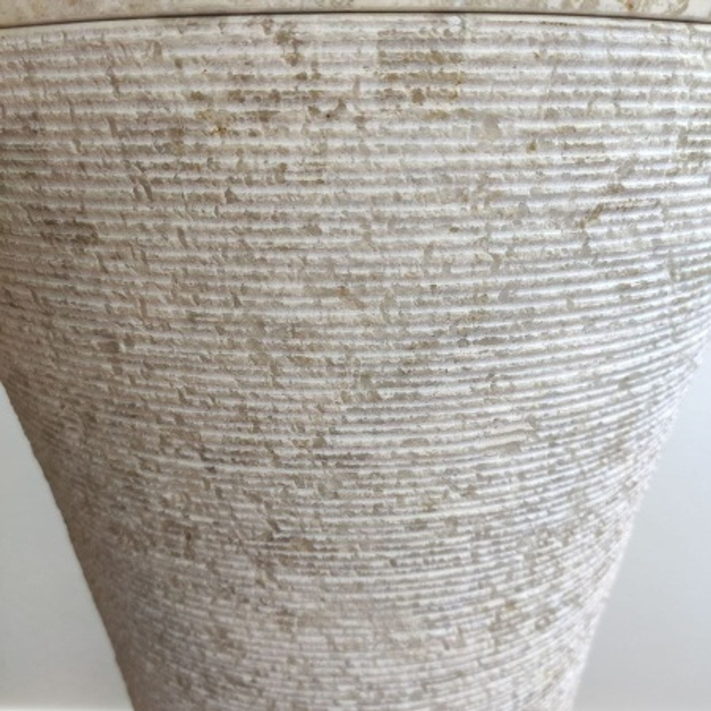 Раковина напольная из мрамора Cream MN-01362 (40*40*90 см)