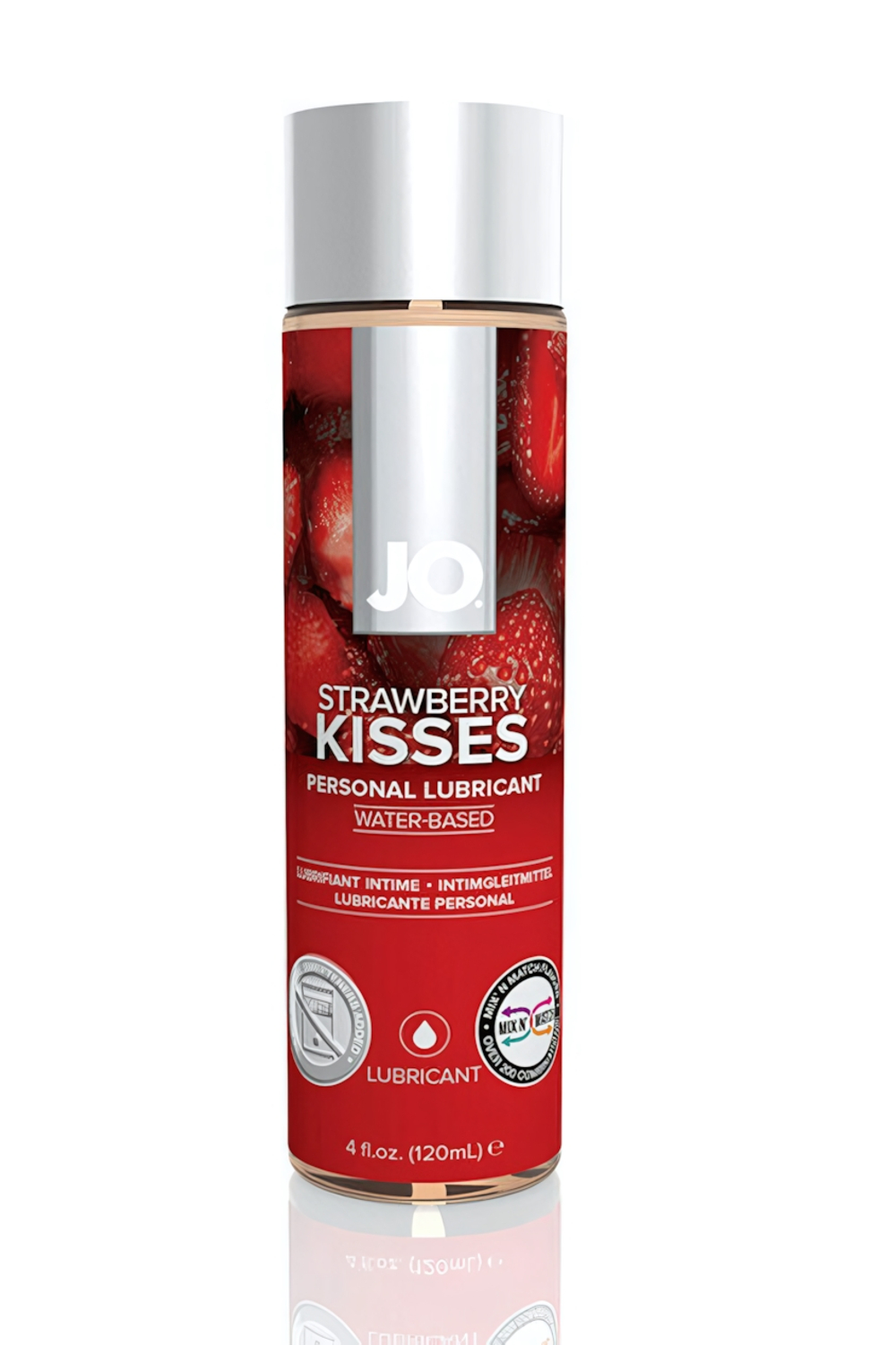 Вкусовой лубрикант на водной основе Strawberry Kiss (клубника) 120 мл