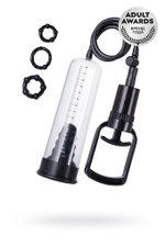 Помпа для пениса TOYFA A-Toys, PVC, чёрный, 20,5 см