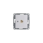 GLOSSA РОЗЕТКА компьютерная RJ45 кат. 5e, механизм, БЕЛЫЙ