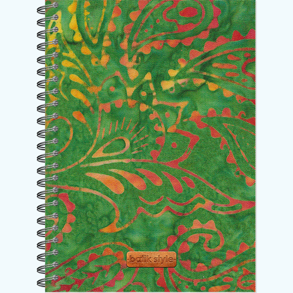 Блокнот-скетчбук SKETCHBOOK А5 с жесткой обложкой 60л. "Green Jungle Batik"