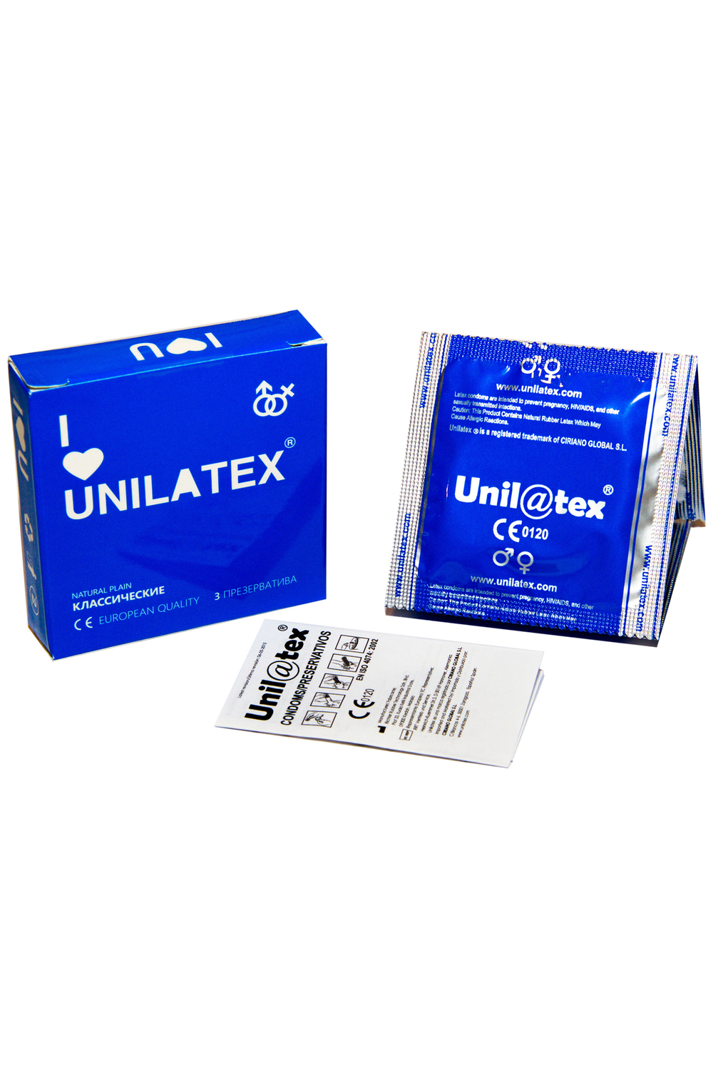 Презервативы Unilatex Natural Plain классические, 3 шт
