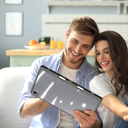 Чехол книжка серого цвета для планшета Samsung Galaxy Tab S11, серия Magi Series Case от Dux Ducis