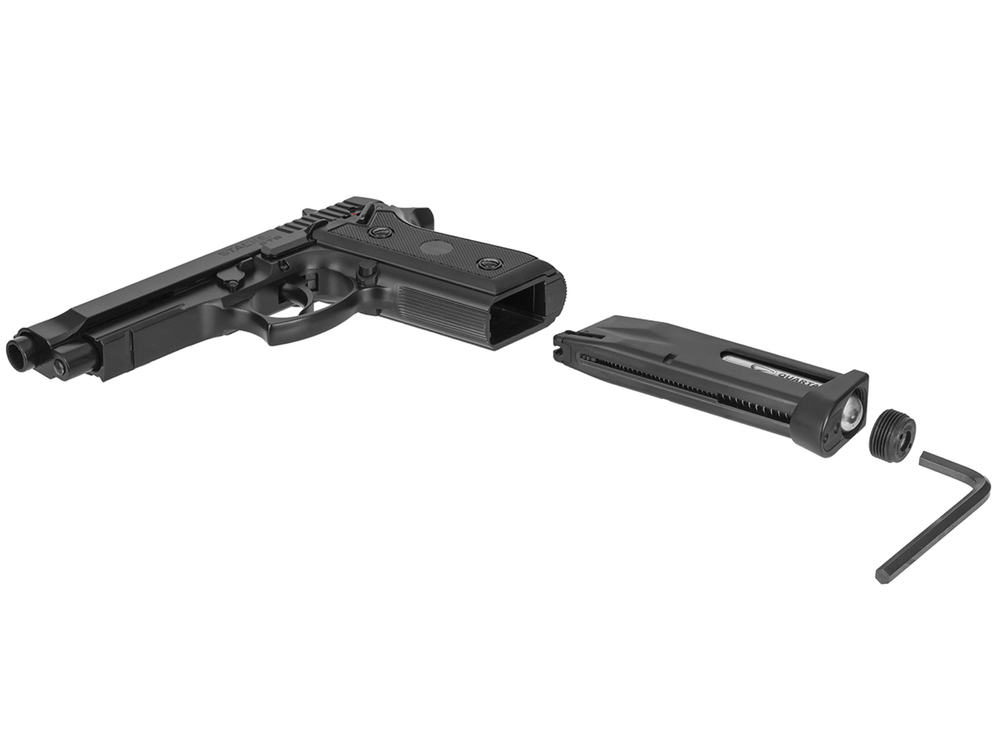 Пистолет пневматический Stalker STB (Beretta 92) к.4,5мм, блоубэк, автоогонь