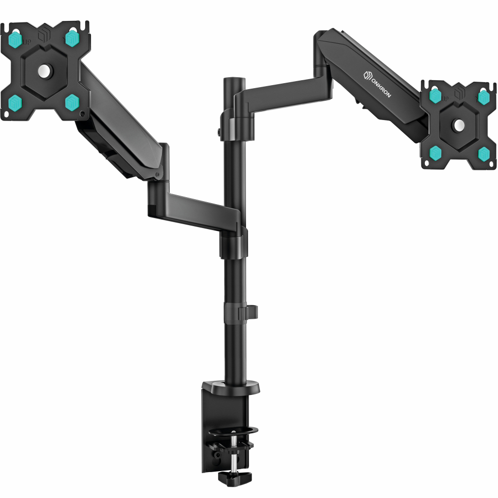 Кронштейн настольный для TV/монитора ONKRON G140, 13"-32", 2-монитора, портрет-альбом, до 8 кг, черн