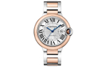 CARTIER Blue Balloon Collection Automatic Mechanical Movement 30m Water Resistance Men"s Watch Silver Dial