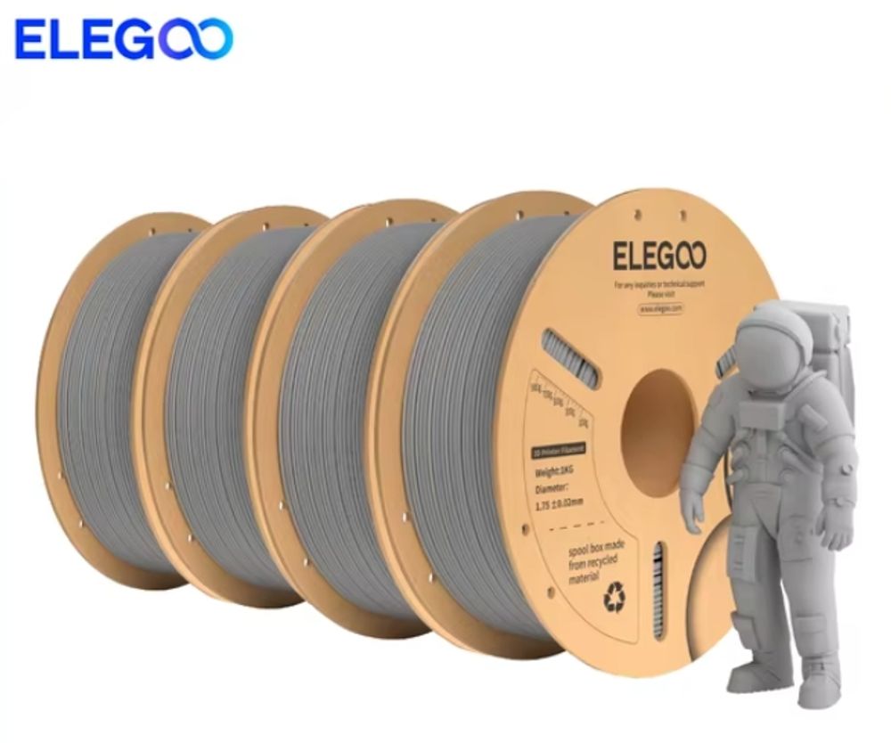 ELEGOO PLA Plus Серый 1 кГ