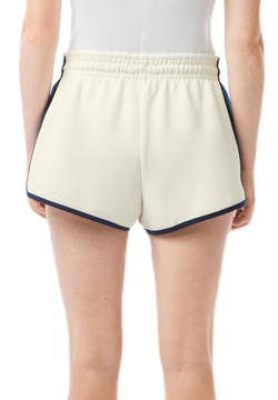 Женские Шорты теннисные Lacoste Contrast Seam Piqué Shorts - белый
