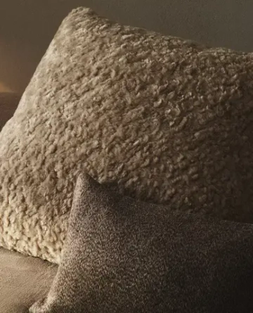 ZARA HOME НАВОЛОЧКА ДЛЯ ДЕКОРАТИВНОЙ ПОДУШКИ ИЗ ИСКУССТВЕННОЙ ШЕРСТИ, ПЕСОЧНЫЙ