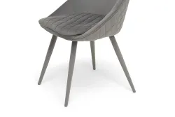 "Диана" стул из велюра, цвет серый