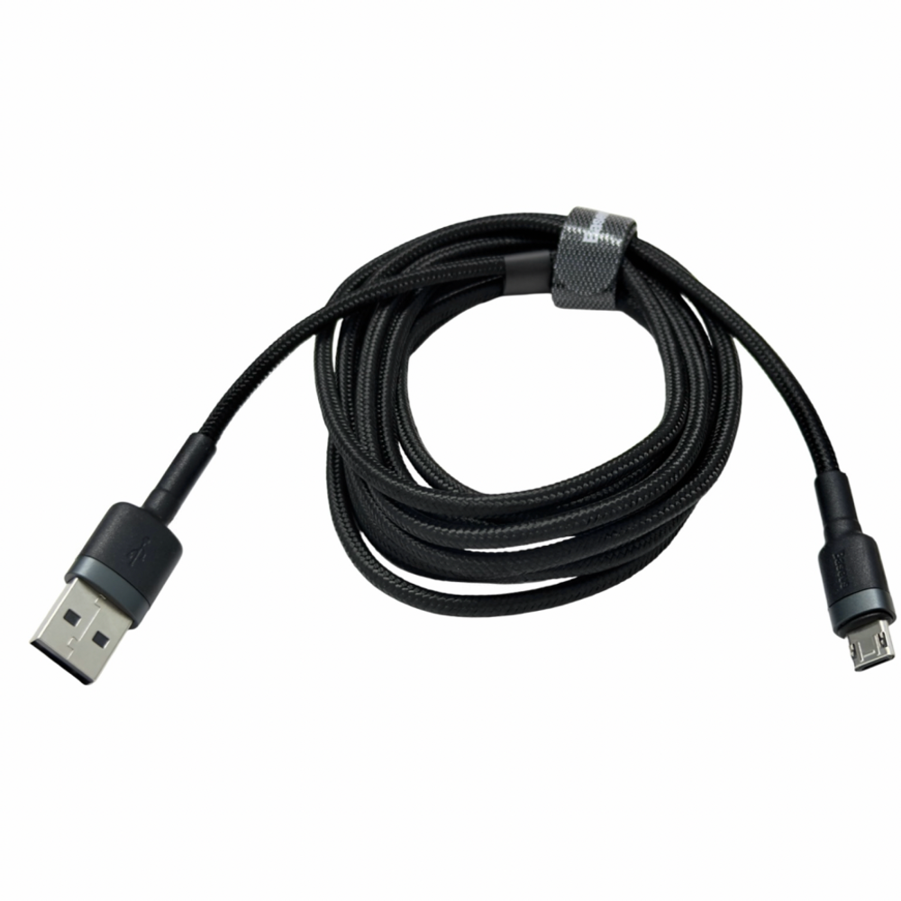 Usb Кабель-зарядка Micro Baseus Cafule 1.5A 2м (CAMKLF-CG1) серебристо-черный