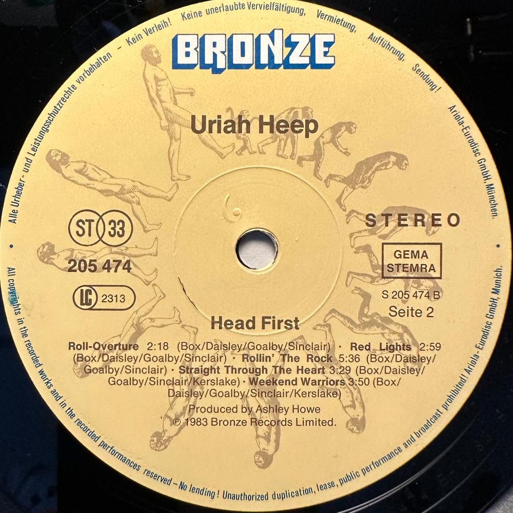 Uriah Heep - Head First (Германия 1983г.)