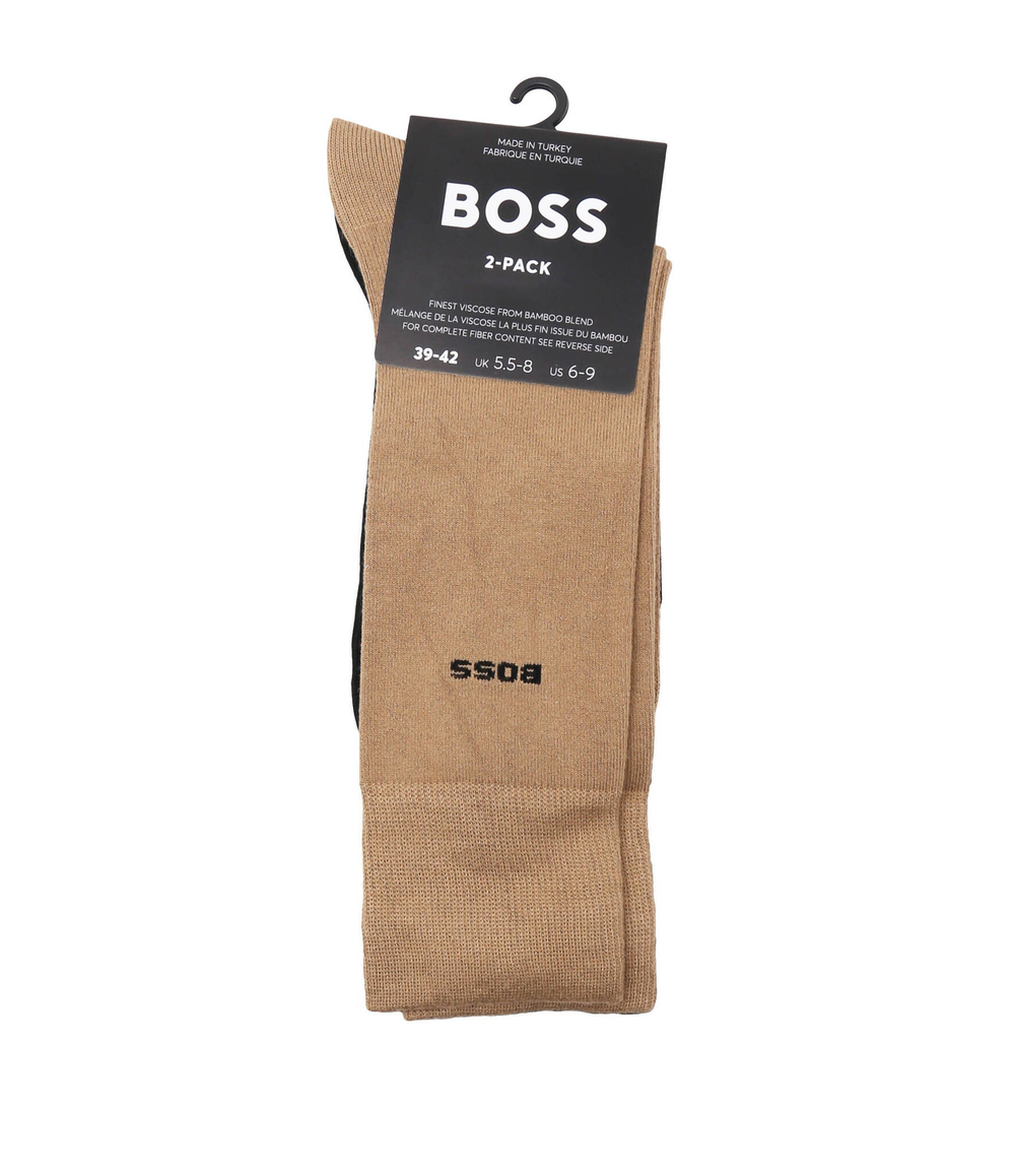 Носки 2 пары 2P RS VI Bamboo BOSS BLACK - коричневый(50491196)