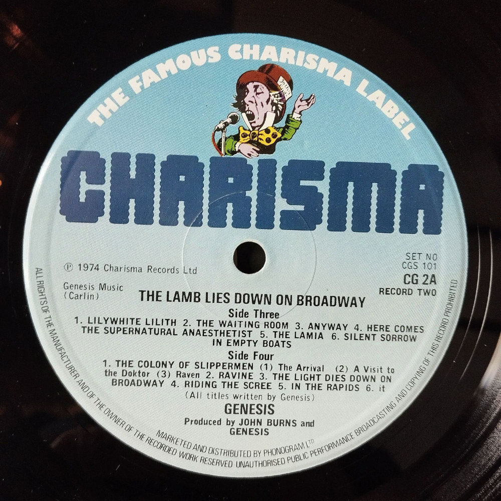 Винтажная виниловая пластинка LP Genesis The Lamb Lies Down On Broadway (UK 1974) Fly On A Windshield