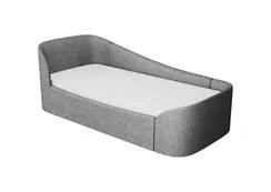 Диван-кровать KIDI Soft с низким изножьем 90*200 см (серый, рогожка)