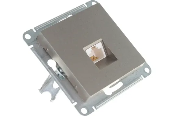 Розетка RJ45 Systeme Electric ATLASDESIGN шампань 38173