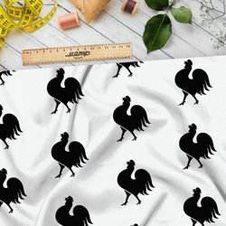 Ткань ниагара силуэт петуха