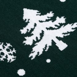 Плед вязаный с новогодним рисунком Морозный Лес из коллекции New Year Essential,130х180 см