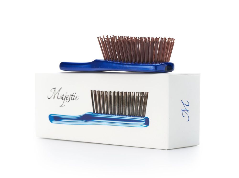 Расческа Majestic Scalp Brush синяя (дорожная версия)