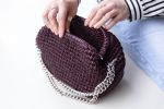 Застежка для сумки фермуар 18х9 см, 1 шт, FER-30 01 серебро, Gamma FER-30