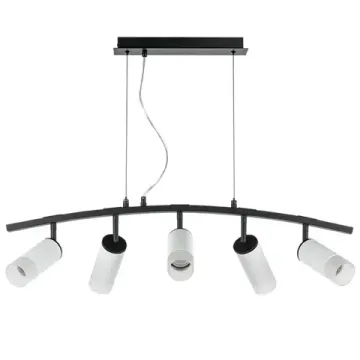 Подвесной светильник 5*GU10 LR7353651 чёрный/белый Rullo Lightstar