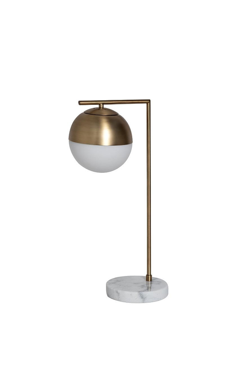 Лампа Garda Decor настольная с матовым плафоном, золото 22-88228