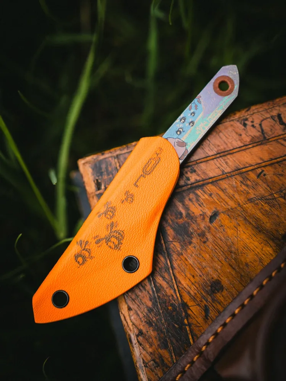 Нож NC Custom KOI (Винни-Пух #1, SW, Orange)