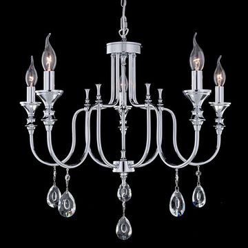 Люстра подвесная CL437151 хром Рига Citilux