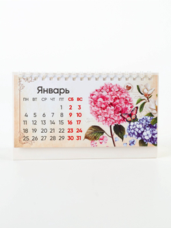 Календарь 2027, настольный домик цветы 16×10.5 см