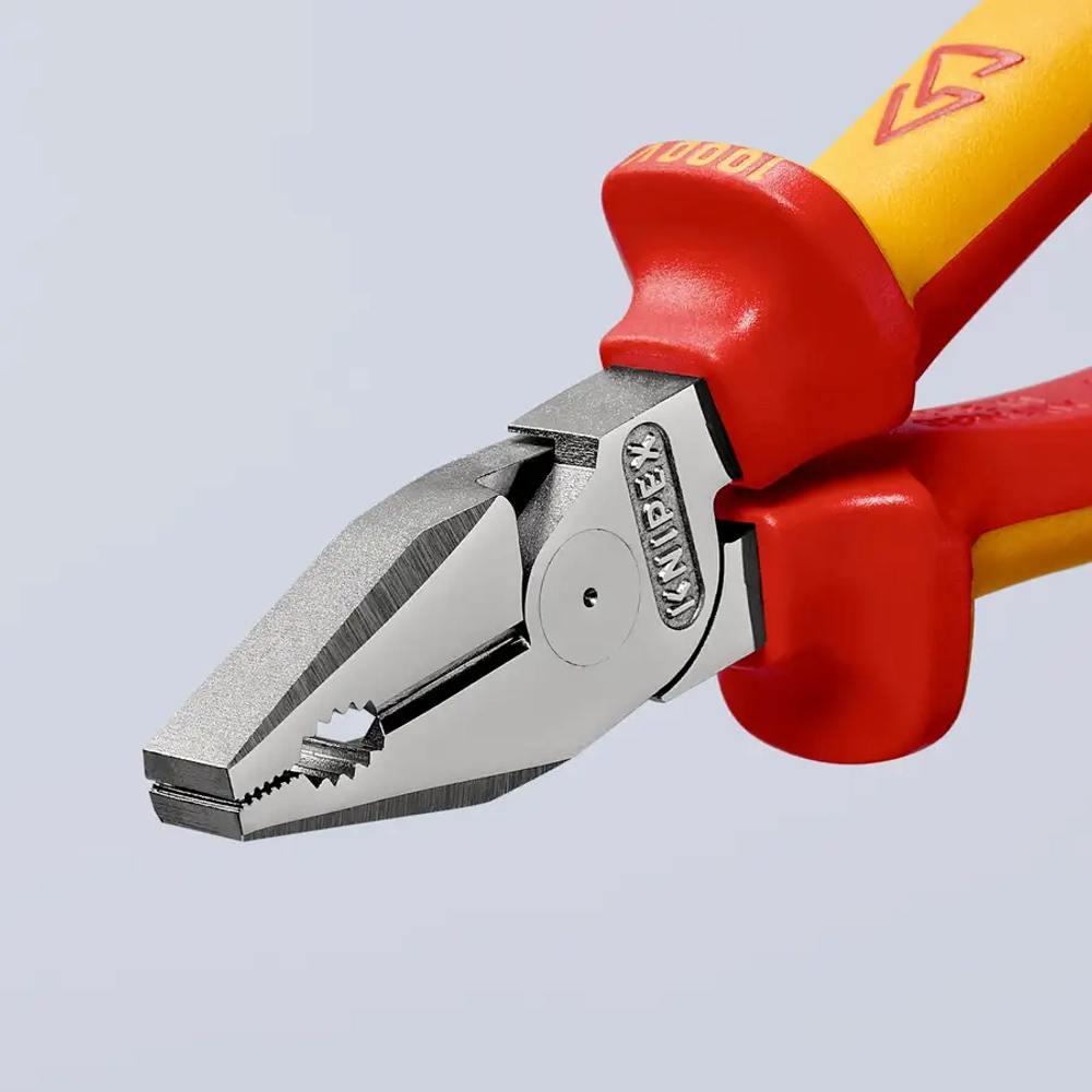 Плоскогубцы комбинированные особой мощности хромированные 225 мм Knipex 02 06 225