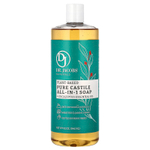 Dr. Jacobs Naturals, Чистое кастильское универсальное мыло на растительной основе с эфирным маслом эвкалипта, 946 мл (32 унции)