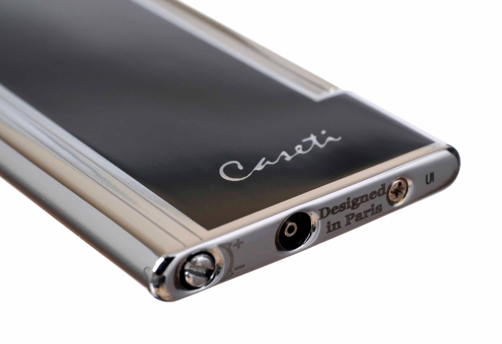 Зажигалка Caseti, кремниевая, супертонкая, черная CA326-1