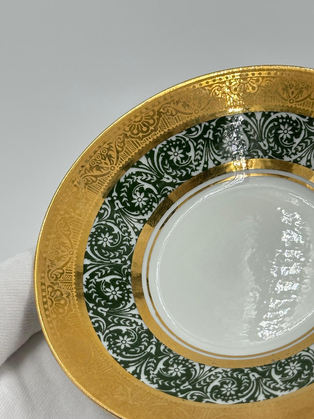 Кофейная пара зелёная Legle, Limoges