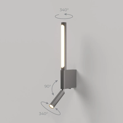 Настенный светодиодный светильник Sarca LED 3000K 40111/LED графит
