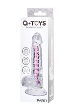 Гибкий фаллоимитатор A-Toys by TOYFA Paret, TPE, прозрачный, 18 см
