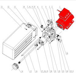 Электромотор 380V, 50Гц, 2.2Квт T4B, V2-4LB