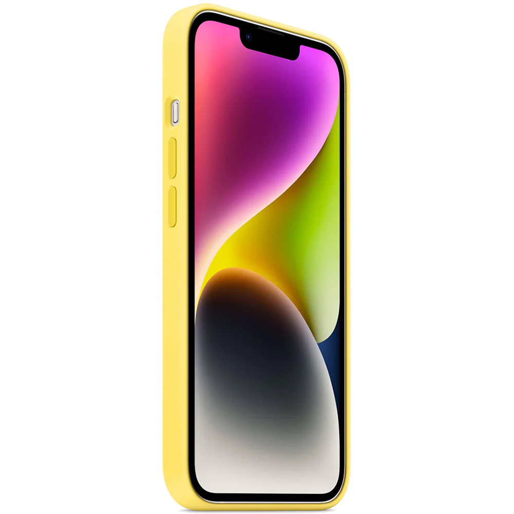 Силиконовый чехол с поддержкой MagSafe Apple Silicone Case для iPhone 14, Canary Yellow (Канареечный)