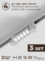 Комплект трековый Hesby Lighting No9 однофазная накладная Skylite HSBL_kompl_S009_NI2W4K