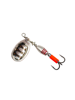Блесна вращающаяся Savage Gear Rotex Spinner №2 цвет 04 Fluo Orange Silver вес 5,5 г для ловли окуня, голавля, язя, жереха и щуки