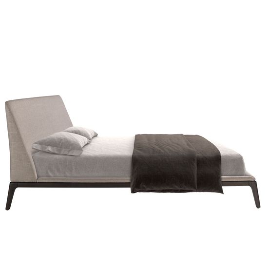 Кровать 7155/GC2223 Angel Cerda из серой ткани