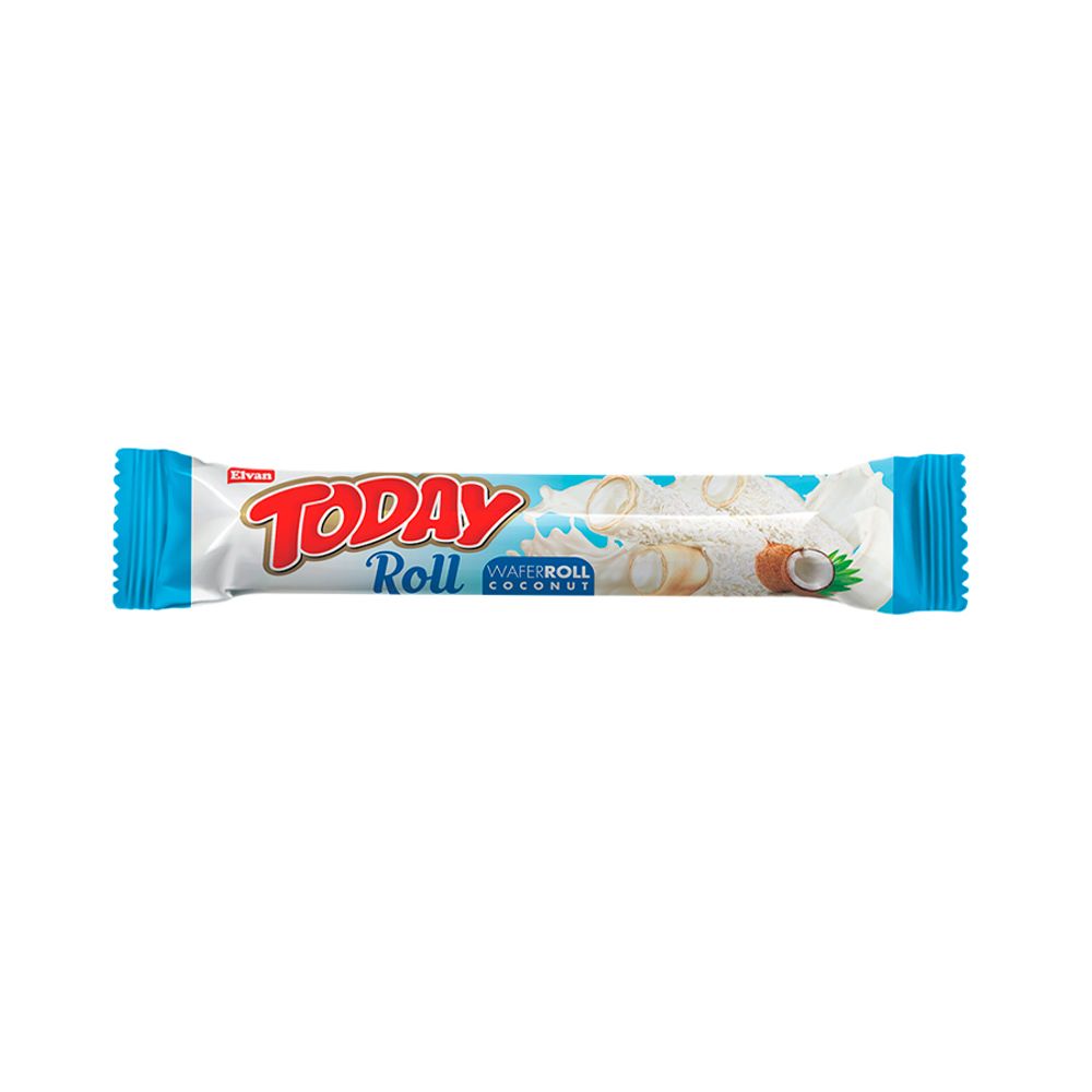 Today Wafer Roll with Coconut Cream – Вафельный ролл с кокосовым кремом 18г (24х12) , шт