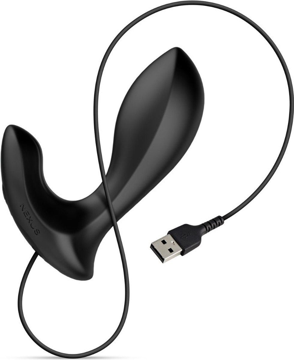 Черная анальная вибровтулка Nexus Duo Plug Medium (Цвет: черный)