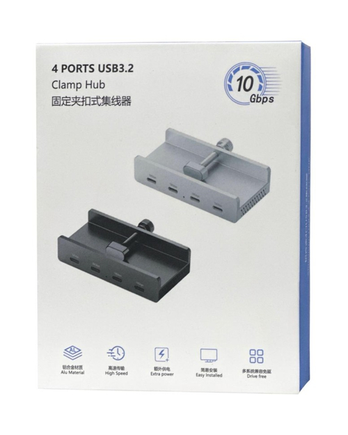 USB-С хаб Orico HCL-4C-BL USB-Cx4 USB 3.2 черный