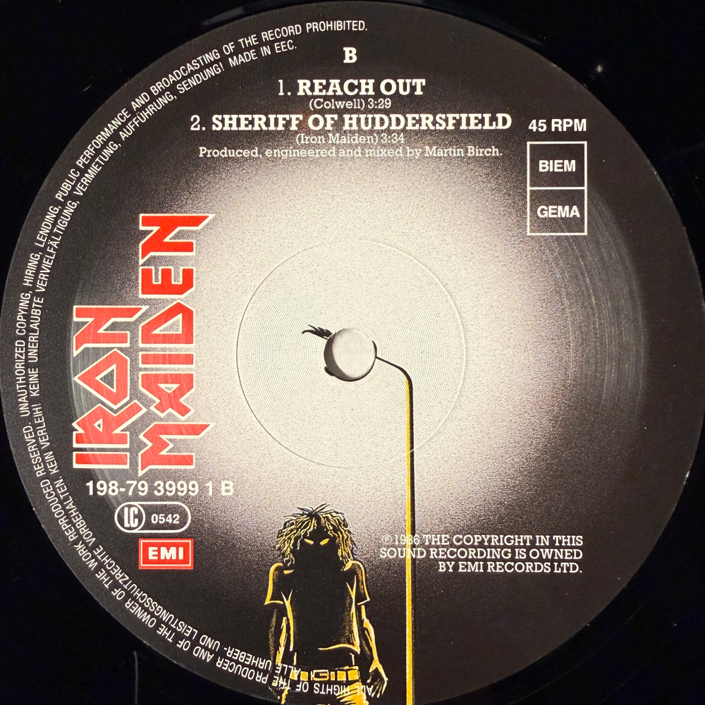Iron Maiden ‎– Wasted Years · Stranger In A Strange Land (Европа 1990г.) 2 × Vinyl, 12", 45 RPM