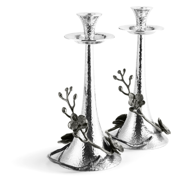 Набор подсвечников Michael Aram Черная орхидея. Black Orchid 28см, наб. 2шт